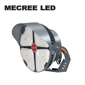 IP67 Rate Tested 840W/1020W/1280W/1500W LED Stadium Flood Lights RoHS CE Certified 5-Year High Efficiency CRI 90+ DMX/DALI
