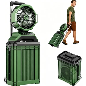 15L 30000mAh Rolling Suitcase Misting Fan Brushless Motor Outdoor Air Coolers