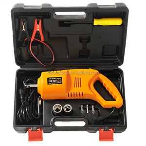 12V 480Nm Impact Wrench for Tire Removal - Corded, 3.5M Cable, Battery Clamp, 2 Sockets (17/19,21/23mm)