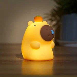Best Quantity Gift Middle Size Touch Control LED Silicone Night Light for Baby Bedroom with Modern Design