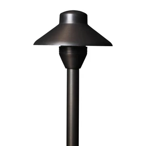 Inspire Lighting Heavy-Duty Landscape Garden Path Light IP55 Rated Ground Mounted Low Voltage Induction Lamps Solid Brass Warm