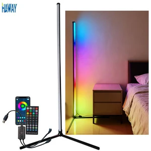 Hot Sales USB DC5V Modern Design Home Lighting Smart Colourful LED RGB Atmosphere Floor Tube Light