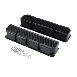 Black Aluminum Valve Covers V8 304 360 390 401 for 1976-87 AMC