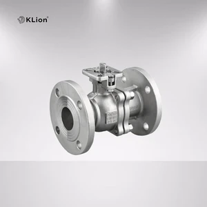 KLION RTS DN15 Factory Direct Sale American Standard Stainless Steel CF8 2 PC Flange Manual Ball Valve ISO CE Certified Water