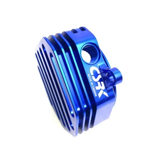 CSRK CYGNUS Stainless Steel & Aluminum Blue Heat-Resistant Motorcycle Valve Cover and Heat Sink Cover