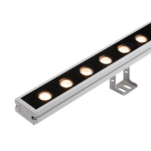 Outdoor Waterproof IP68 Bridge Building Outline Lighting 500mm Aluminum Fixture Linear 24V 9W Led Wall Washer Light