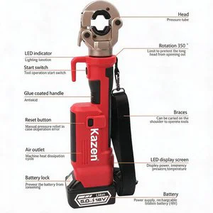Kz ce Hydraulic Press Pipe Electric Tool Crimping Battery Copper Plumbing Tools