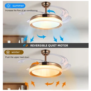 New Fan Lamp Creative Bedroom LED Ceiling Fan Light Energy Saving Living Room Ceiling Fan Lamp for Summer Home Use Lighting