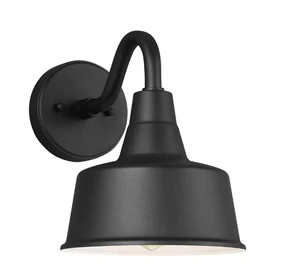 Traditional Style-8 Inch Wide by 10 Inch High-Black Finish Outdoor Waterproof Light Fixtures Wall Mount Lights for House Porch