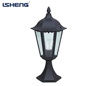 Warm White IP44 Aluminum Glass LED Landscape Courtyard Column for Garden Lawn Main Entrance Remote Control Dimmable AC Power