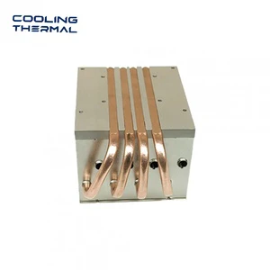 Custom 6061 Skiving Heatsink Water Cooling Block Heat Sink Copper Tube Aluminum Liquid Cooling Plate