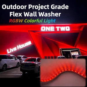 Tuya/Zigbee Control RGBW Wall Washer UL\CE\CB 3D-Bend Flex LED Linear Light IP67Waterproof Outdoor Facade\Commercial Wall Washer
