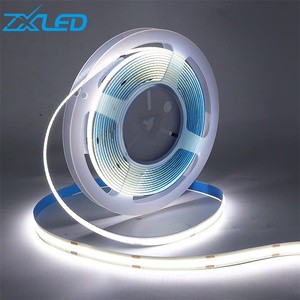 High Quality Super Bright Flexible High Density Cob Led Strips 24v for pop Ceiling Profil 12v 8mm 320led Cob Led Strip Light