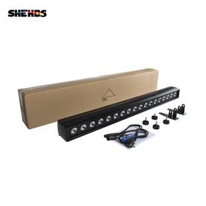 SHEHDS LED Wall Wash 18X18W RGBWAUV 6in1 Linear Stage Wall Wash Light For Church