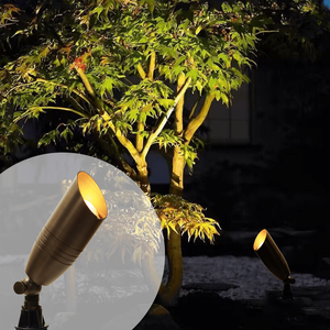 Landscape Lighting Low Voltage Landscape Lights MR16 LED Spot Light 7W 12V Brass Outdoor Garden Lights IP65