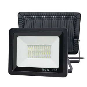 9000 Lumens 100W White Floodlight Thick Die Cast Aluminum Waterproof Outdoor IP66 For Warehouse Garden Park Yard Walkway