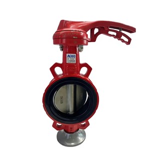 ACKO Manual Lever Wafer Butterfly Valve QT450/WCB Durable for Water Supply Drainage System and Oil
