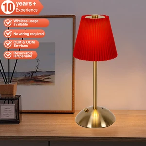 Cordless Rechargeable Battery Touch LED Desk Lamp Modern Simple Design Small Metal Body Dimmable Eco-Friendly Adjustable