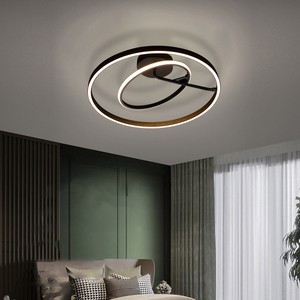 Wholesale Indoor Decoration Office Home Living Room Black LED Round Ceiling Lamp