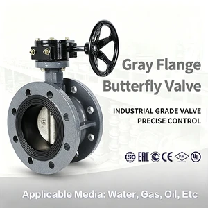Hydraulic Actuated Flanged Butterfly Valve WaferSeat Control for Oil/Water/Gas With CE Certification