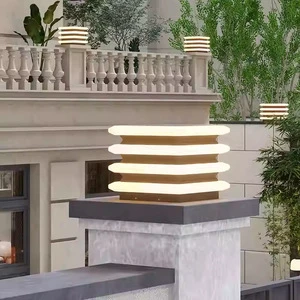 Outdoor Solar LED Post Light IP65 Waterproof Villa Gate Pillar Light for Courtyard Wall Fence Post and Gate Lighting