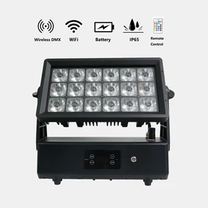 Wall Washer Light Battery Waterproof Led City Wash IP65 Outdoor Wifi App Control Remote Wireless DMX Led Wall Washer Light