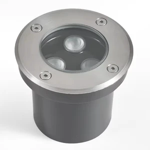 IP67 Waterproof Stainless Steel LED Underground Lamp Embedded Outdoor Landscape Lighting for Tree Wall Colorful Spotlight