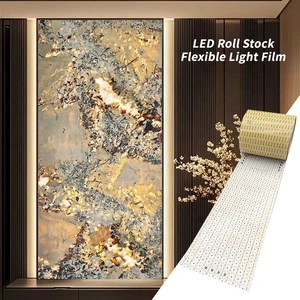 Ultra Thin Flexible LED Light Panel 48W Dual Color 2700K 6500K for Seamless Backlighting in Retail Shop Interior Design