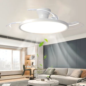 Ultra Slim Ceiling Fan Light with 3 Model Silent Bedroom Ceiling Fan for Summer Living Room 42inch Remote APP Control CE/ROHS