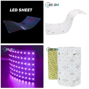 RGB RGBW LED Ws2812 Sk6813hv matrix Flexible and Cuttable Pixel Led Sheet Light Any Size Flex Led Panel 5v 12v 24v Dc