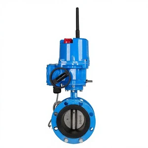 Intelligence IP68 High Mobile App Electric Actuator Control Flanged Butterfly Valve Model DDFF-05 for Industrial Use Water