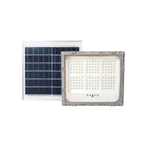 Outdoor Square Solar LED ABS IP67 Waterproof High Power Ceiling Light with Remote Control for Home Balcony Corridor Hallway