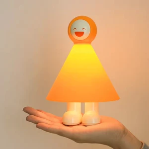 Modern Small ABS Table Lamp LED Bedside Night Light for Bedroom Bed Battery Operated