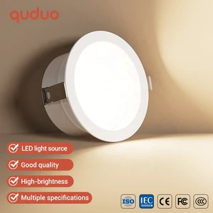 Anti Glare Design Office Hotel Home Commercial Lighting Iron 9W 12W 18W 24W Ceiling Recessed LED Downlight