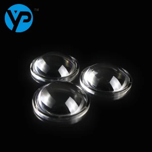 50mm Flat Convex Lens LED Concentrating Plastic Material OEM Yingpeng YP-50PT 1 Year Warranty for Flashlights & Home Projectors