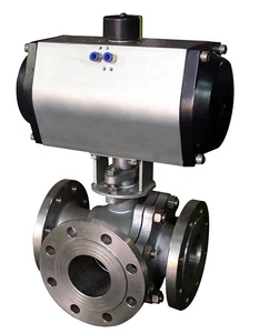 Stainless Steel Motorized 3 Way Ball Valve
