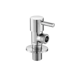 Hot Sale Single Lever Chrome Angle Shut Off Valve Fixture for Toilet Water Inlet Connection