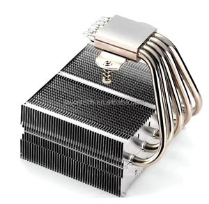 CNC Machined Aluminum Heat Sink Tube Cooper Heat Pipe Radiator Finned Cooler Thermal Module for CPU/LED/Servers/EV Battery Pack