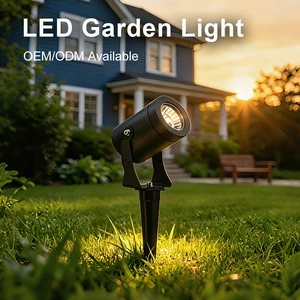 Aluminum Water Proof IP66 Garden Light Outdoor Decorative Spike Standing Landscape Spotlight Garden Led Spike Light for Pathway