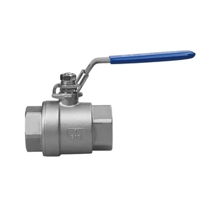 Made in China Stainless Steel One Piece Ball Valve Full Port 2PC Light Type Screw 304 Ball Valve