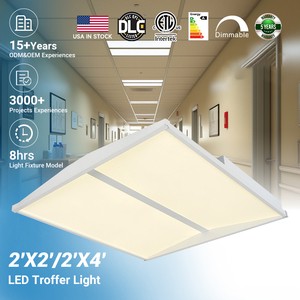 Hot Sale Hospital Office Adjustable Recessed Mounted Steel Sheet 24w 30w 35w 40w 50w Led Panel Troffer Light