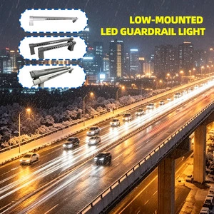 Dia.89/108/114 IP65 DC24V Double Side LED Bridge Railing Linear Light 4000K 1200LM Waterproof for Bridge Outline Lighting