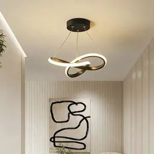 Modern Minimalist Irregular Led Pendant Lamp Creative Small Pendant Light for Entryway Corridor Bedroom