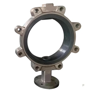 Customized Sand Casting Valve Parts Steel Butterfly Valve Body