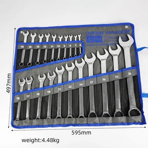 Automotive Repair Combination Wrench Set Roll up Pouch for Mechanical Maintenance