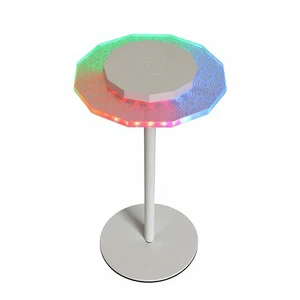 RGBIC Modern Design LED Desk Lamp with Touch Dimmer Contemporary Indoor Lantern Table Light battery charge Power Supply