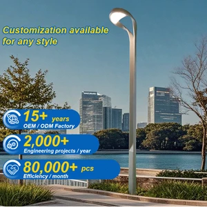 100W Solar Modern Park Outdoor LED Garden Lights Waterproof IP65 Street Lamp Post Landscape Road Lighting Aluminium Pole