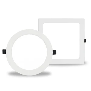 CE CB ROHS Certification Plastic Commercial Indoor Lights Customized Size Slim Mini Round Recessed Backlit DOB Led Panel Light