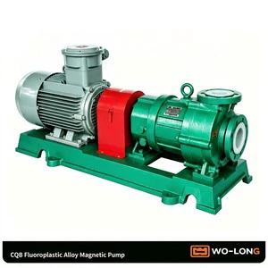 PVDF Magnetic Driven Pump 75HP/0.5 HP High Pressure 150C Strong Corrosion Resistance 180L/min Chemical Circulation Fully