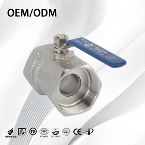 Wenzhou Verified Suppliers Flow Control Industrial 1/2 Inch SS304 1pc Stainless Steel Valves for Chocolate Pipes